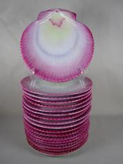 Wedgwood Pearlware Nautilus Shell Seafood Salad Plates, Multiples Available