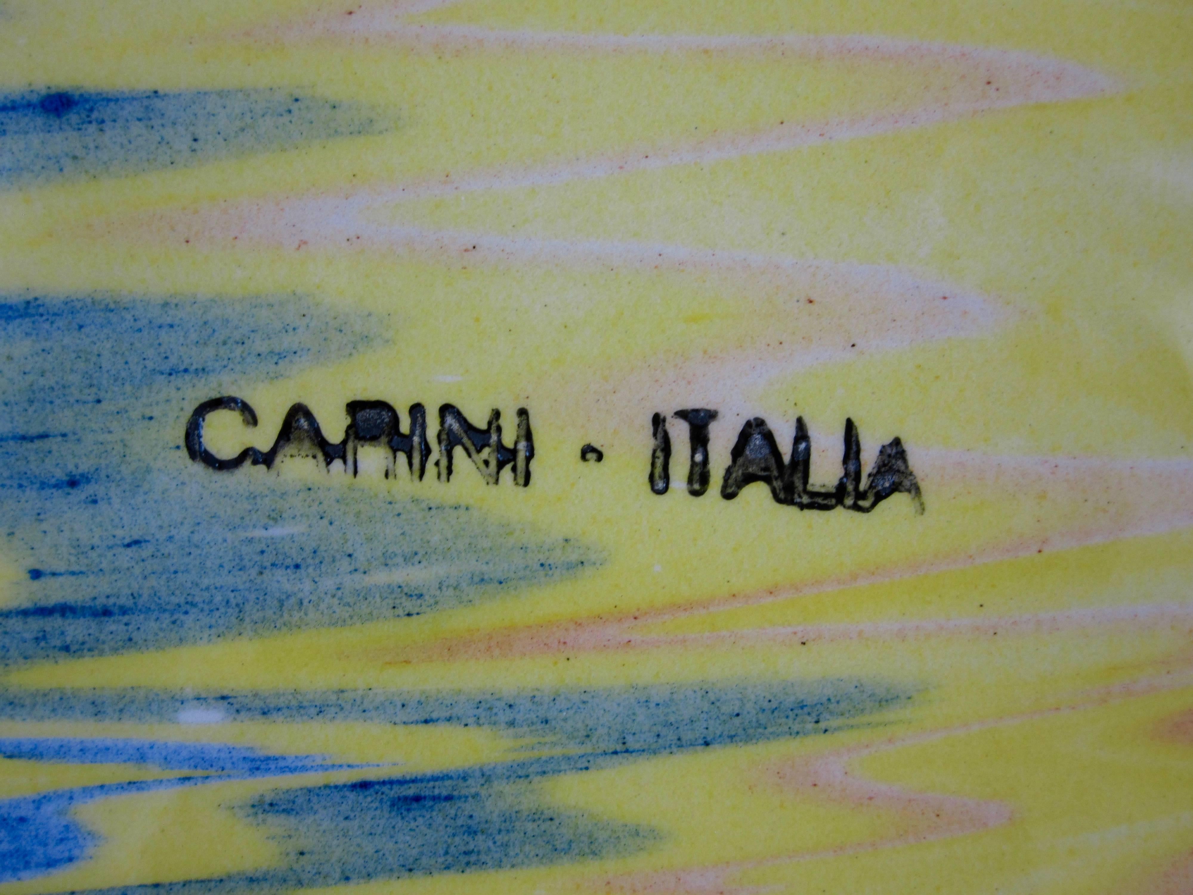 Carini Italia Mid-Century Abstract Italian Faïence 12
