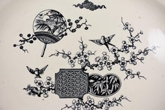 19th Century Staffordshire Aesthetic Movement Transferware Platter, ‘Formosa’