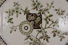 19th Century Staffordshire Aesthetic Movement Transferware Platter, ‘Gordon’
