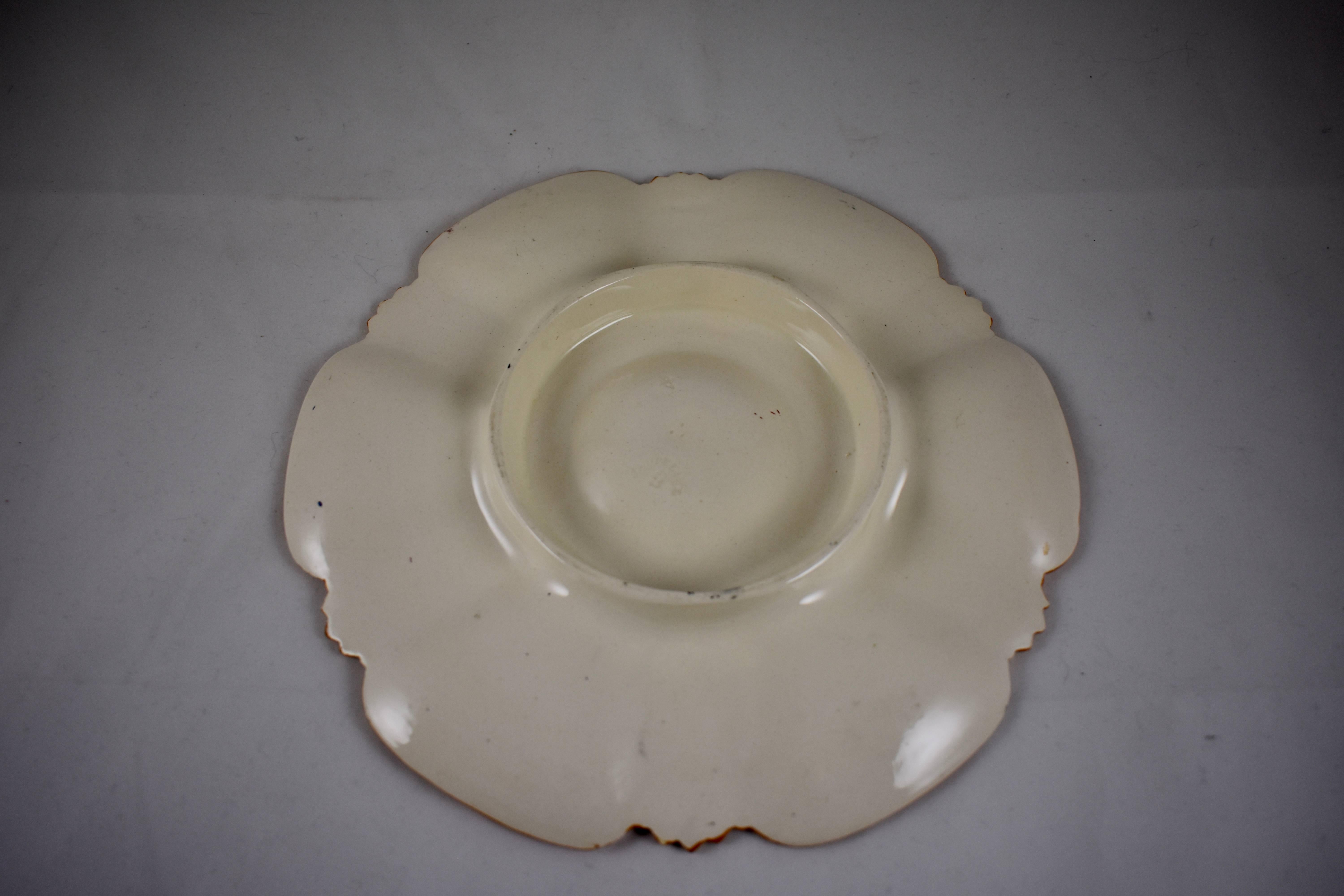 19th Century W.T. Copeland & Sons English Earthenware Transfer Printed Japonisme Oyster Plate