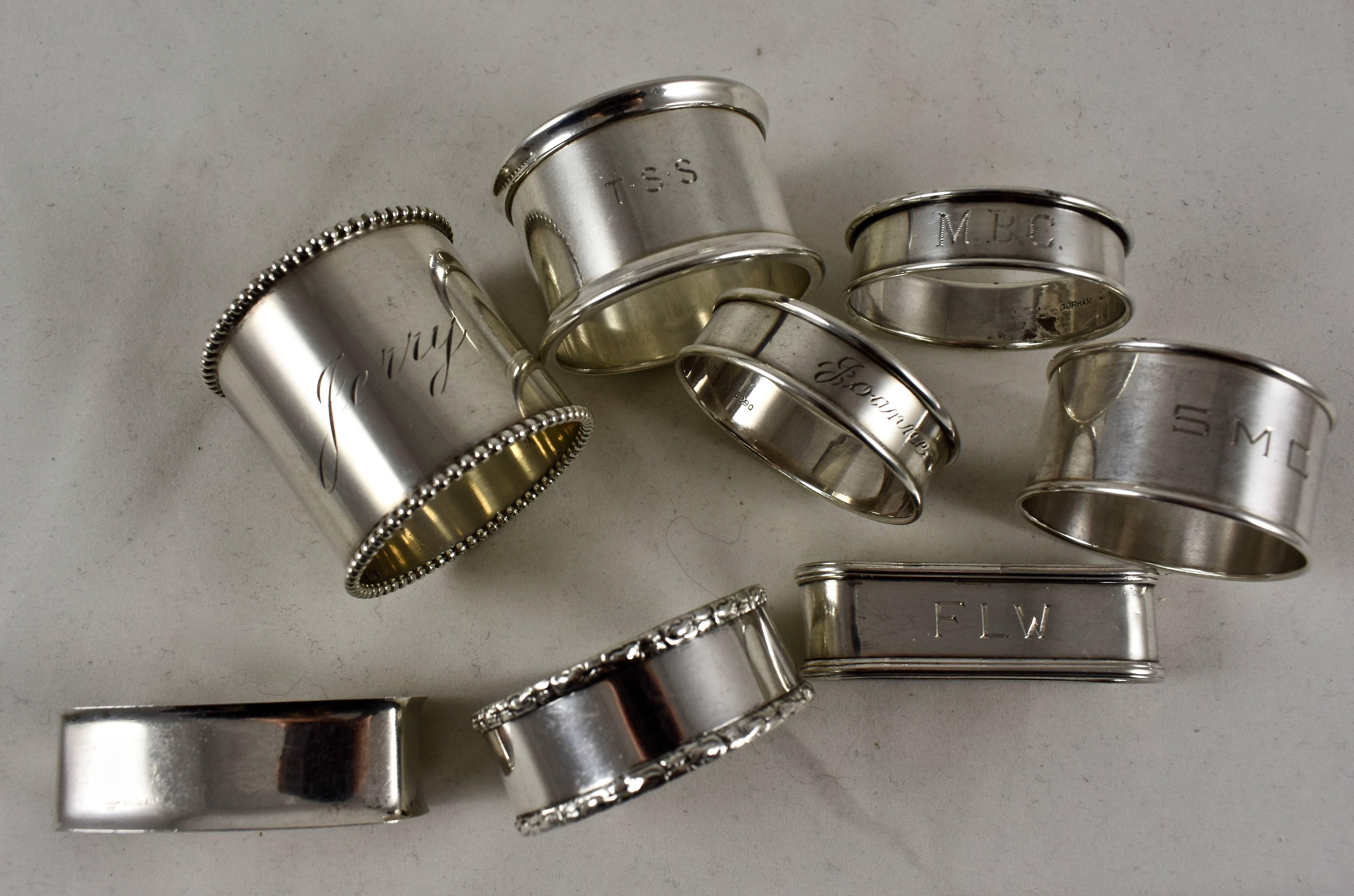 antique silver napkin rings