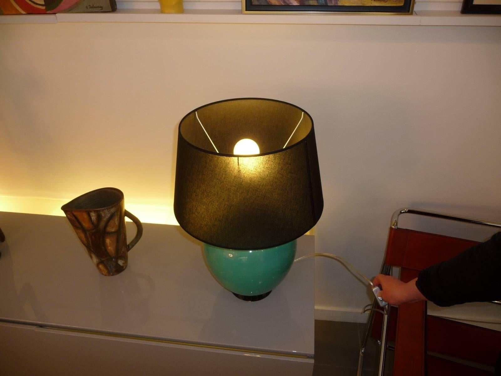 Raoul Lachenal, Ceramic Lamp In Excellent Condition In Grenoble, FR