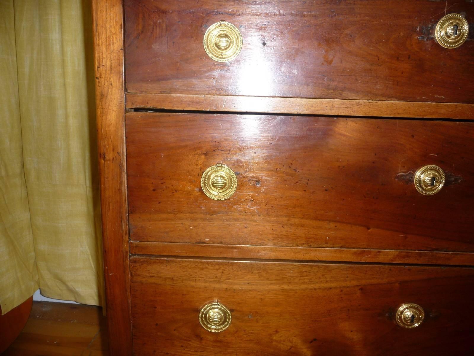 Late 18th Century Directoire, Italian Chest of Drawers, circa 1800 For Sale