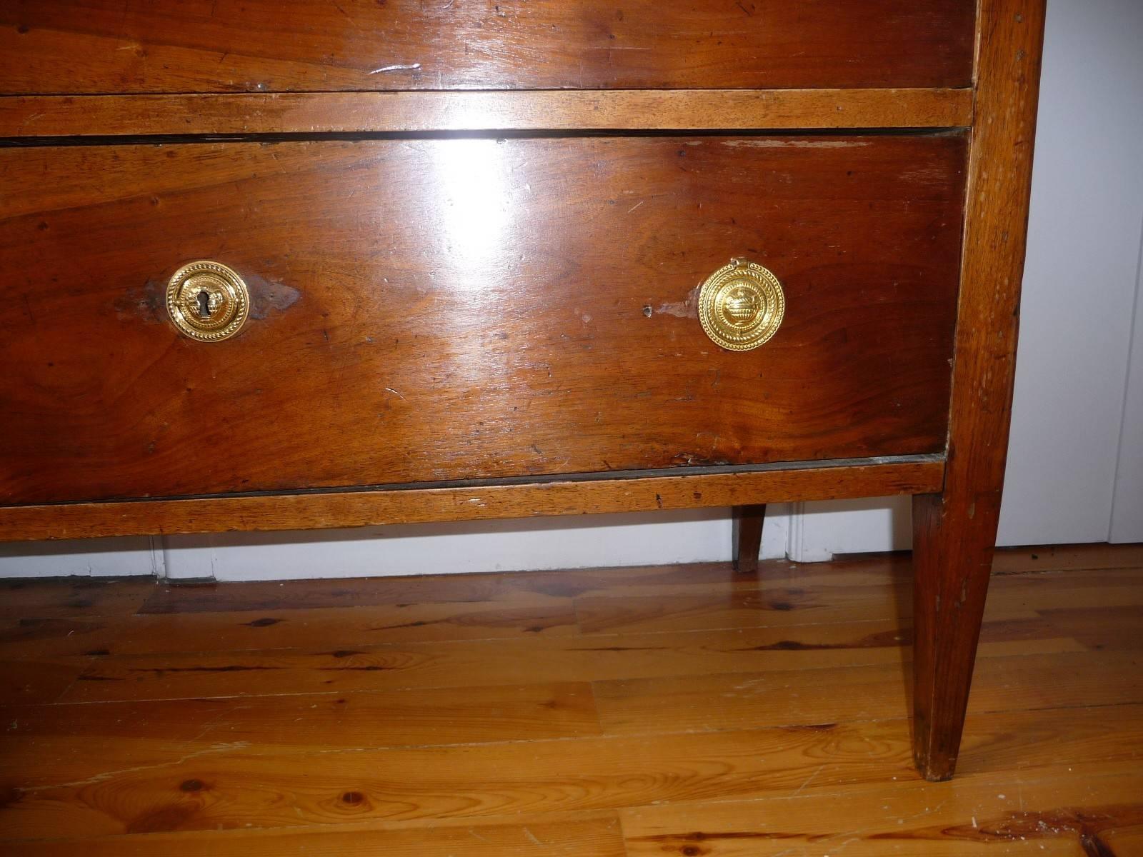 Directoire, Italian Chest of Drawers, circa 1800 In Good Condition For Sale In Grenoble, FR