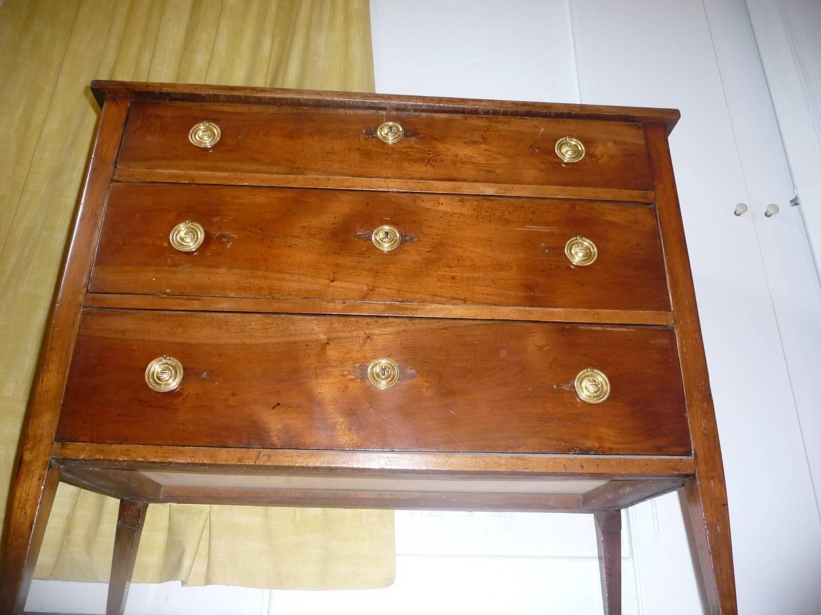 Directoire, Italian Chest of Drawers, circa 1800 For Sale 4