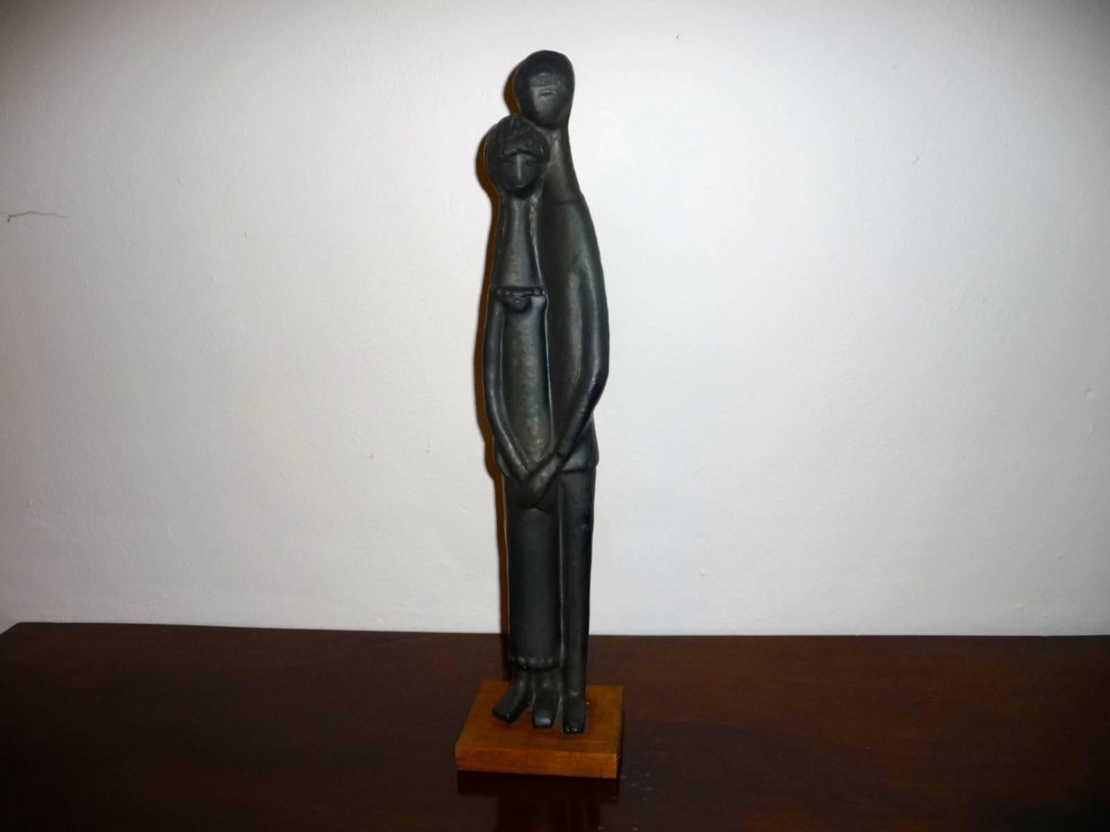 20th Century Jan 'John' Ryheul for Perignem, Rare Ceramic Sculpture, 1961-1963 For Sale