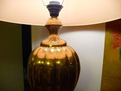 Pair of Large and Very Decorative Bronze Lamps