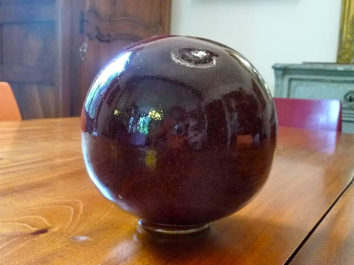 Colette Houtmann: Ball Vase In Excellent Condition For Sale In Grenoble, FR