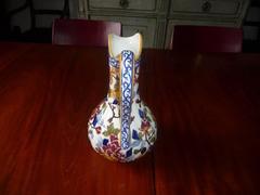 Gien Earthware Pitcher, Decor Pivoines