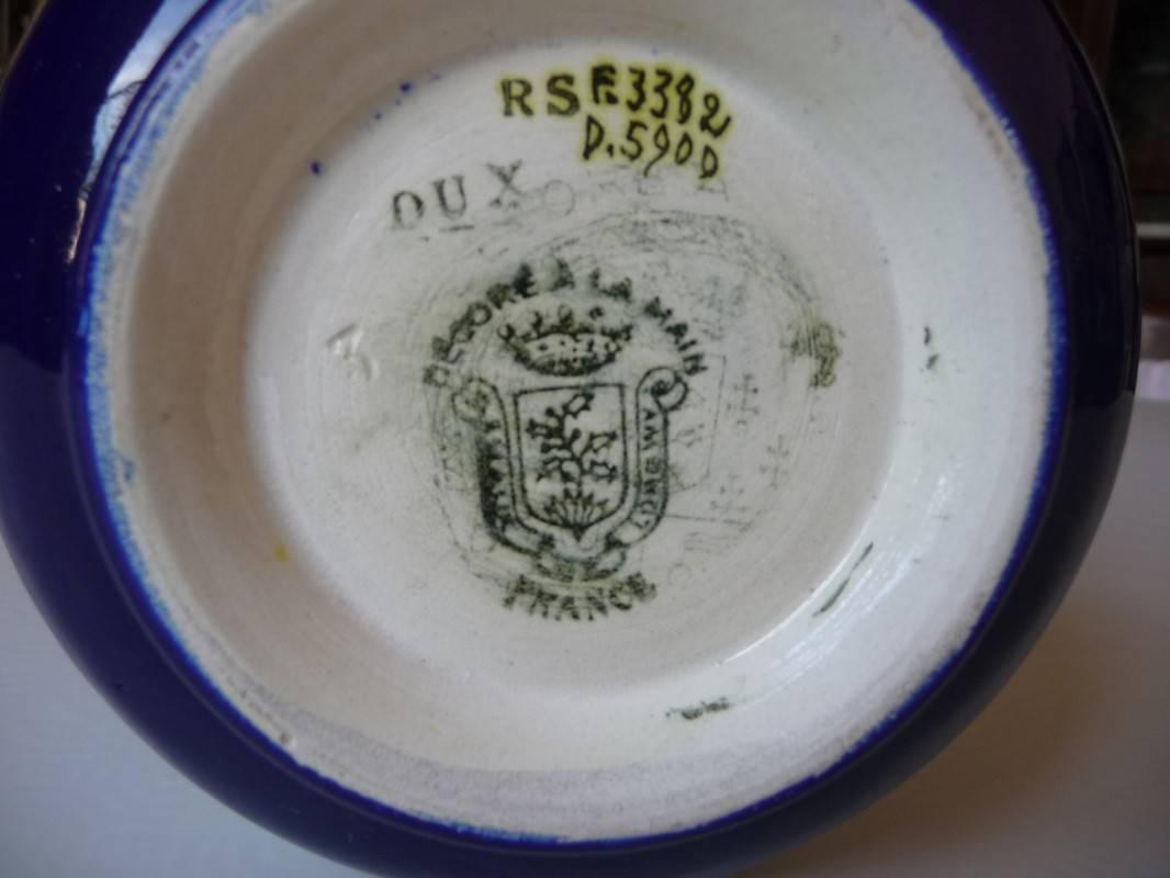 French Cachepot of Longwy, Mark 1920-1940 For Sale