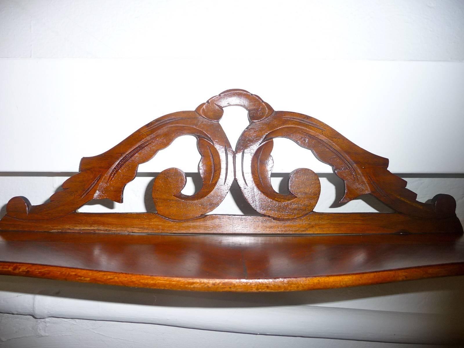 19th Century French Walnut Shelf For Sale 3