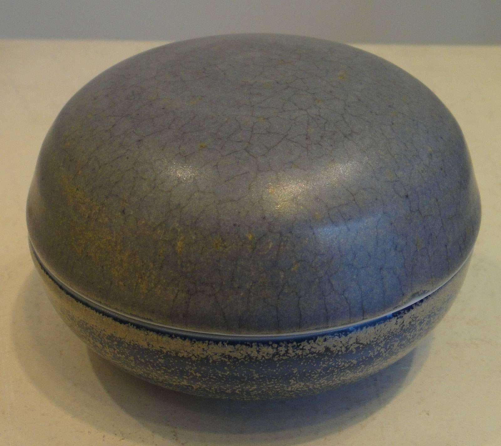 Gérald Pott Glazed Ceramic Box For Sale 1