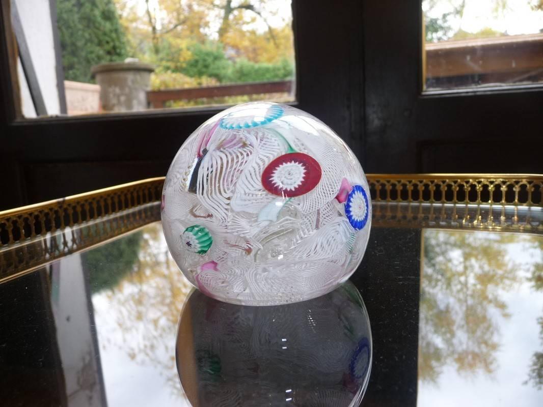 Murano Paperweight Latticino 1