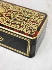 Box for Gloves, Marqueterie Boulle Napoleon III, circa 1870