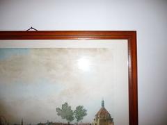 Joseph Vernet, Second View of Bordeaux, 1759, 19th Century Watercolor Engraving