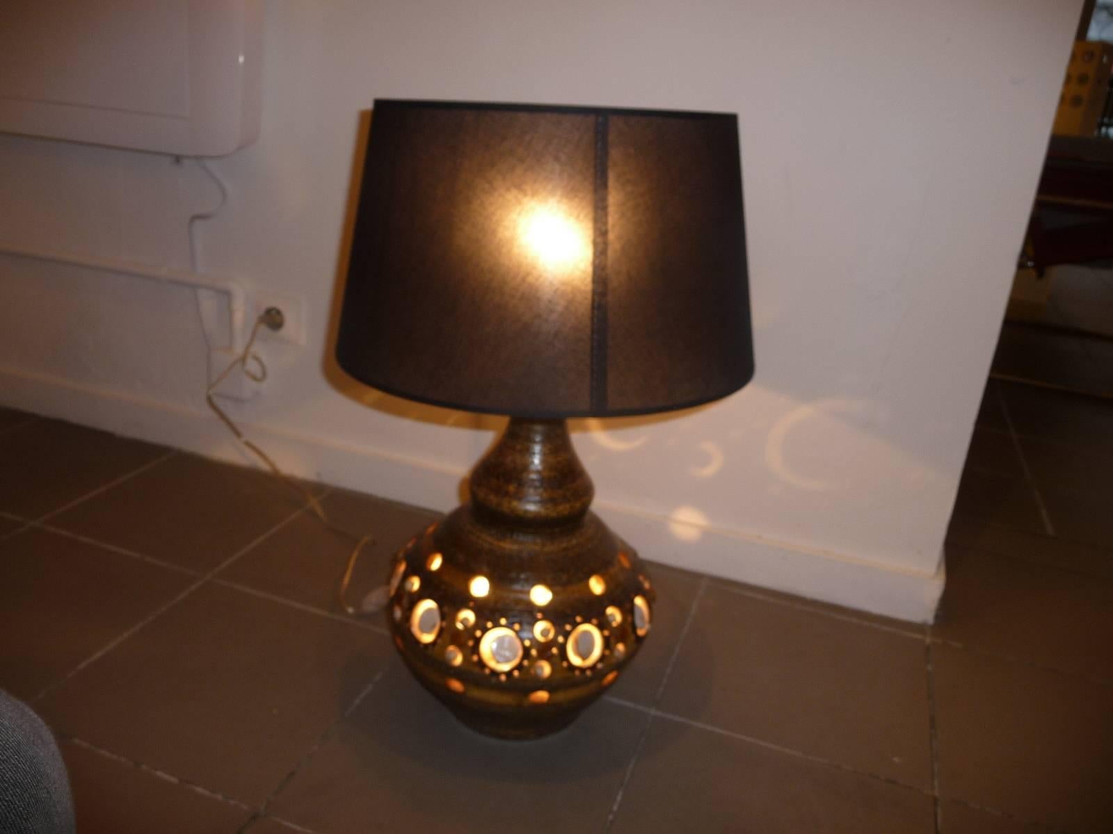 20th Century George Pelletier, Large Table Lamp For Sale