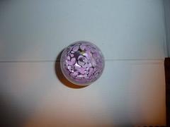 Paperweight Egg Daum Thistle Flower