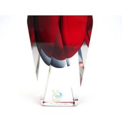 Submerged Art Glass Murano Vase by Alessandro Mandruzzato