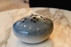 Cute Ceramic Owl with Beautiful Enamelling, circa 1960