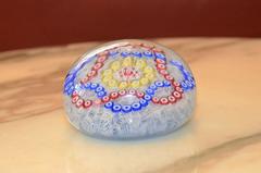 Vintage Large Paperweight "Millefiori" Baccarat, 1980
