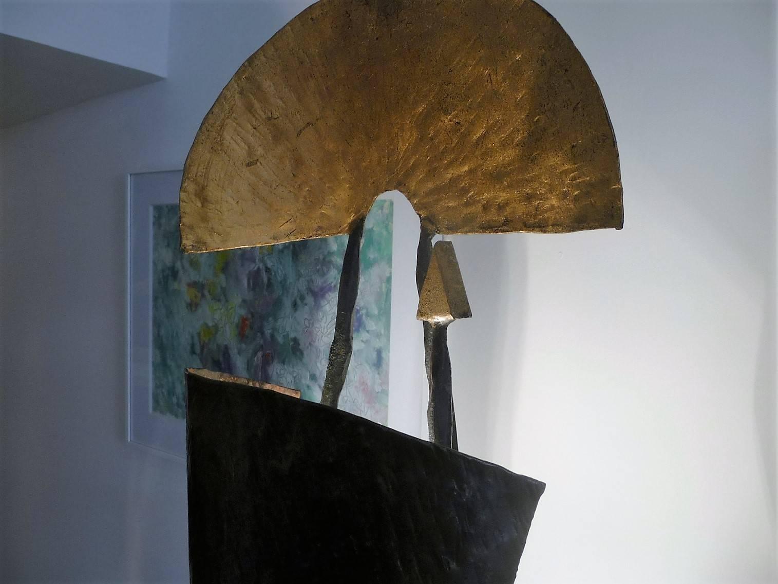 Brutalist Floor Lamp by Jean-Jacques Argueyrolles, France, 1990s For Sale 2
