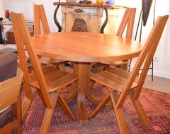 Set of Four Pierre Chapo Chairs Chlacc S45