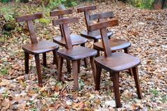 Set of Six Chairs by Olavi Hanninen, Finland 1950s