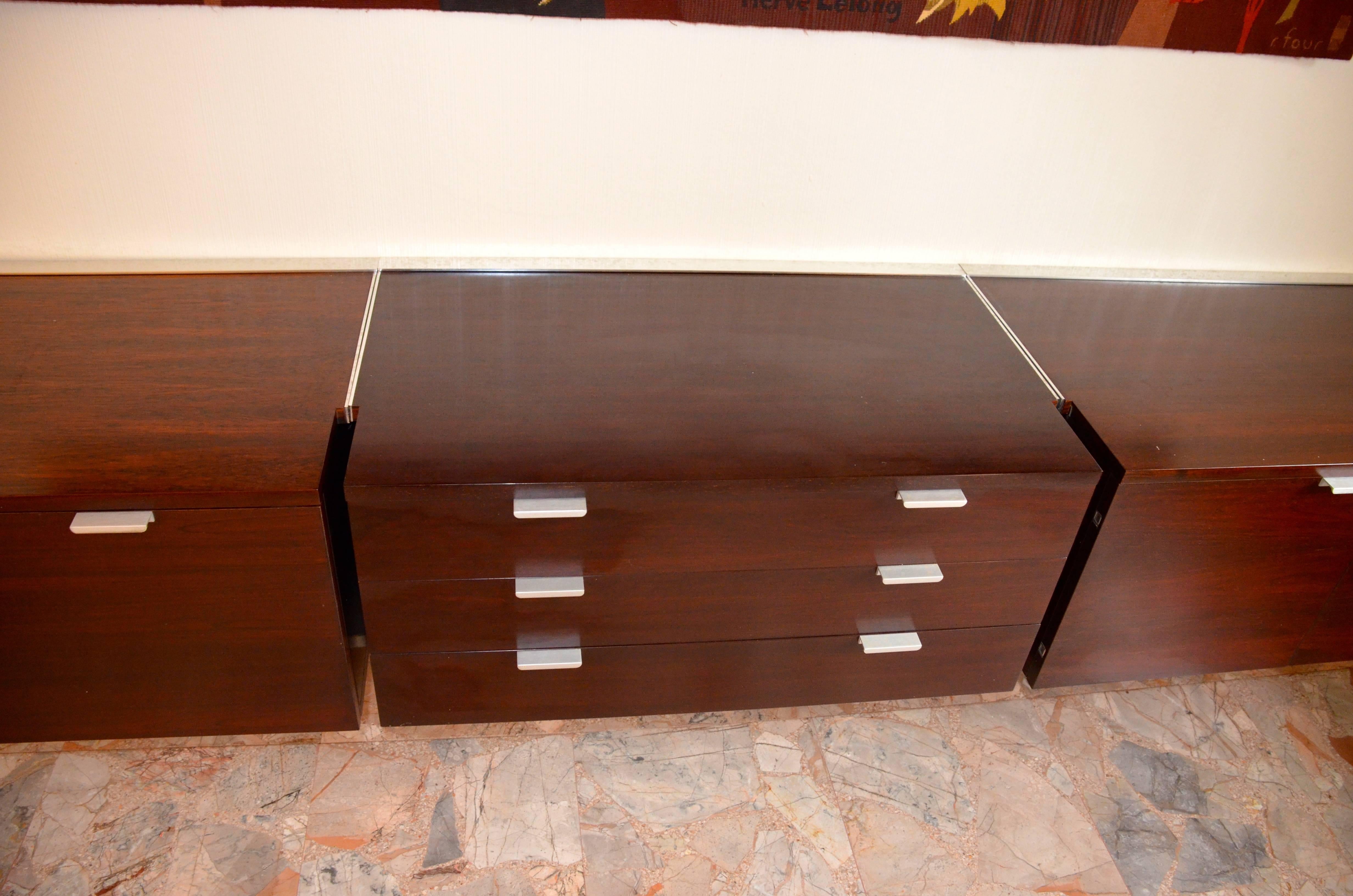 Walnut CSS Sideboard by George Nelson for Herman Miller In Excellent Condition For Sale In Grenoble, FR