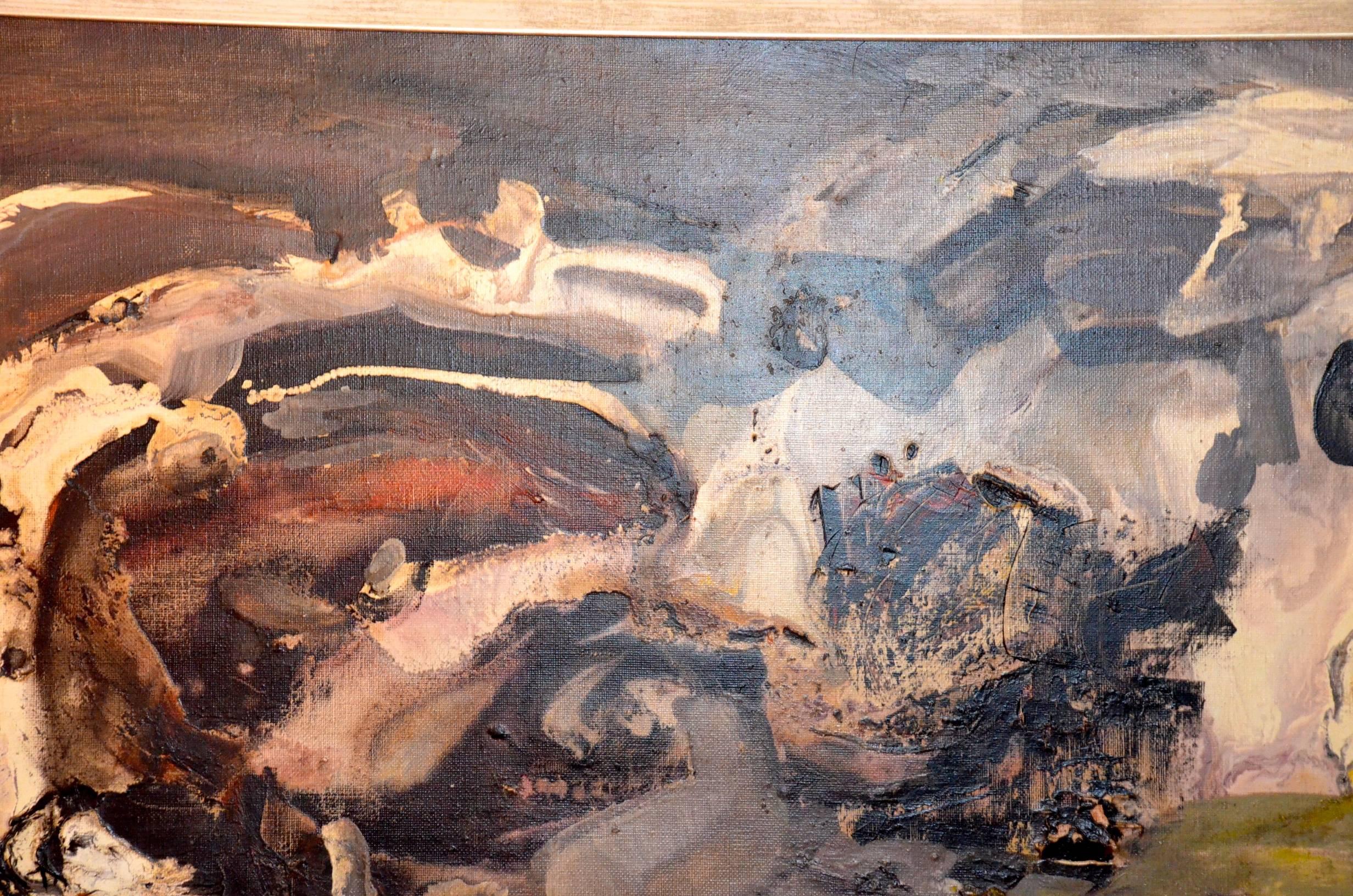 Oil on Canvas by André Tourtet, France, 1965 For Sale 3