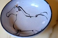 Jacques Innocenti, Small Cup with Horse, France Vallauris, circa 1950