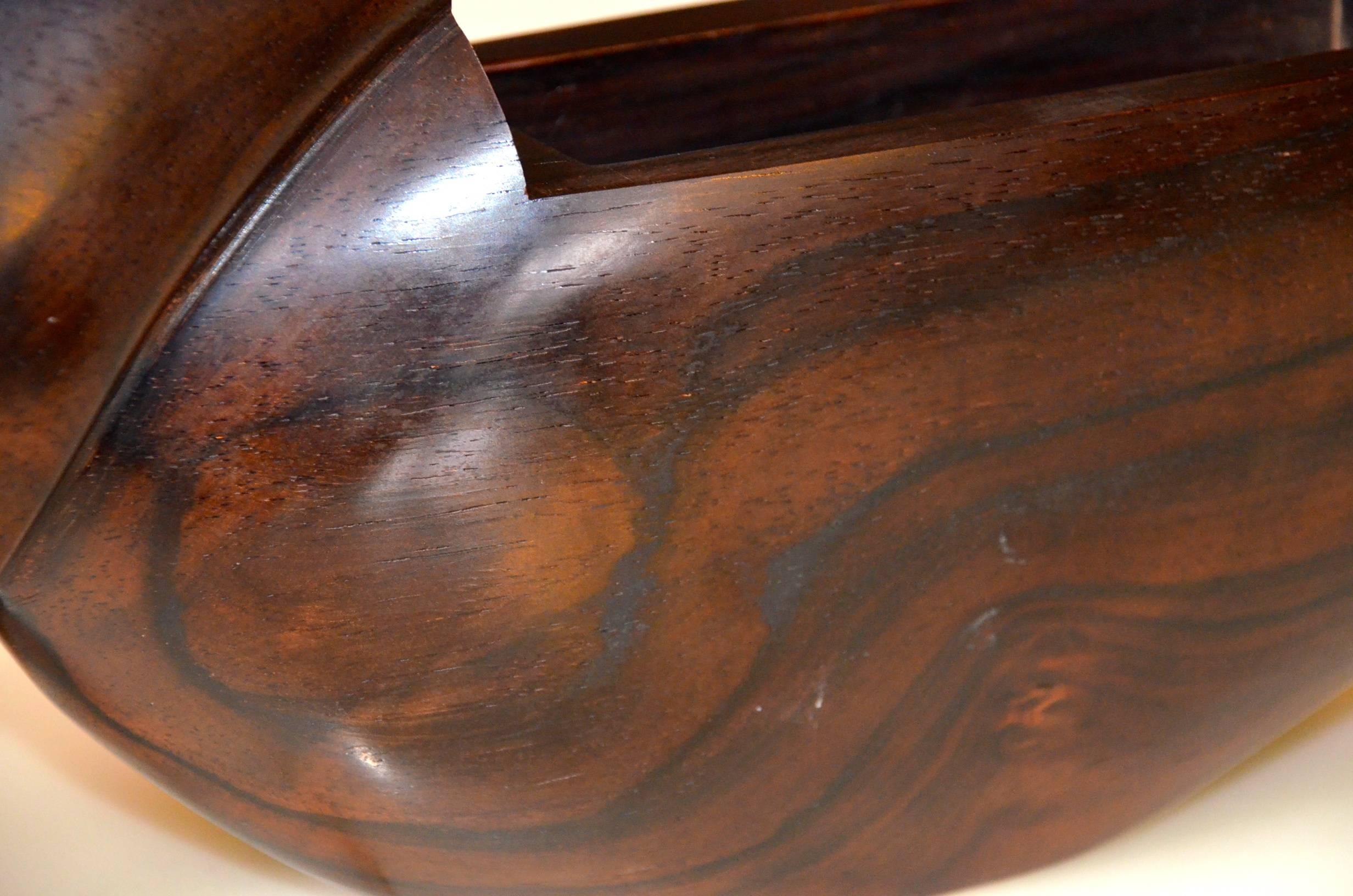 Rosewood Box Sculpture by Jean-Christophe Couradin, France For Sale 3