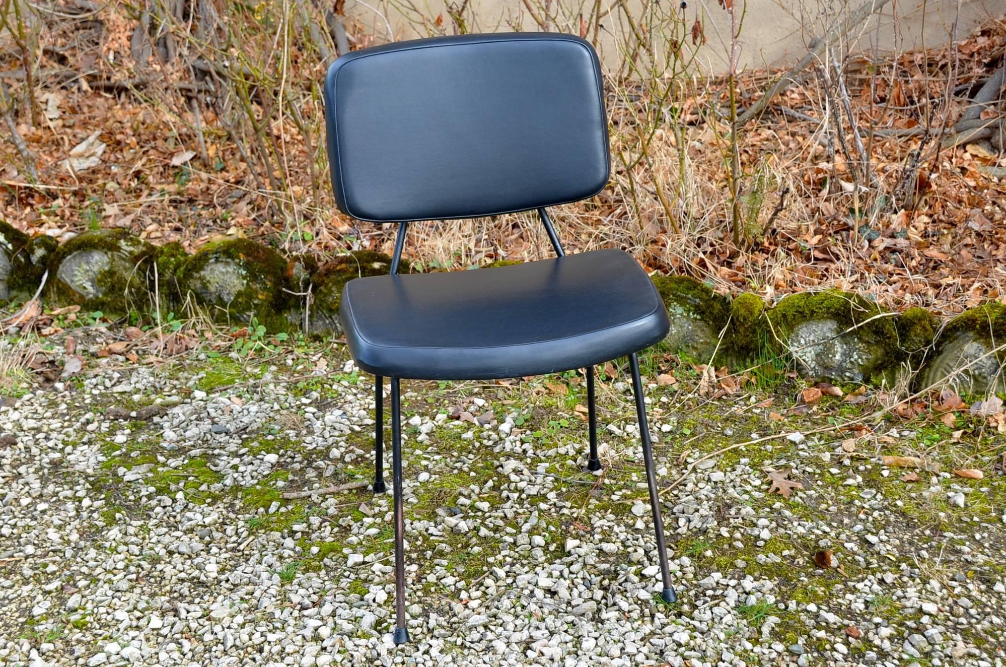 Mid-20th Century Set of Six CM196 Chairs by Pierre Paulin for Thonet, France, 1950s