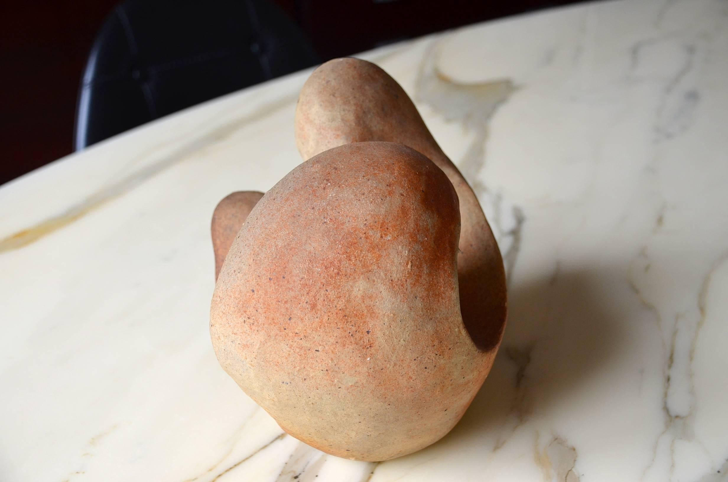 French Free-Form Stoneware Sculpture in Elisabeth Joulia Style For Sale
