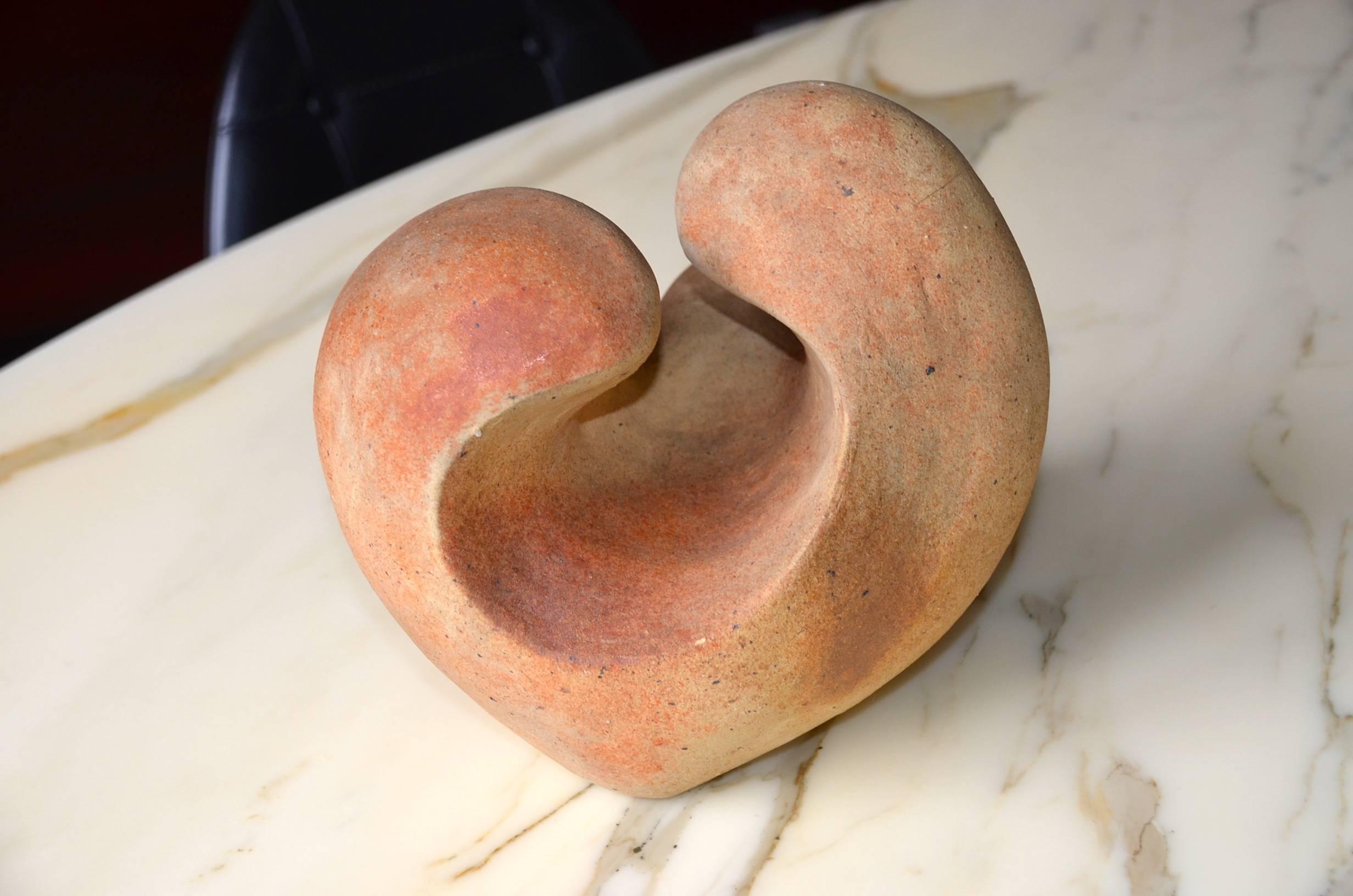 Free-Form Stoneware Sculpture in Elisabeth Joulia Style In Excellent Condition For Sale In Grenoble, FR