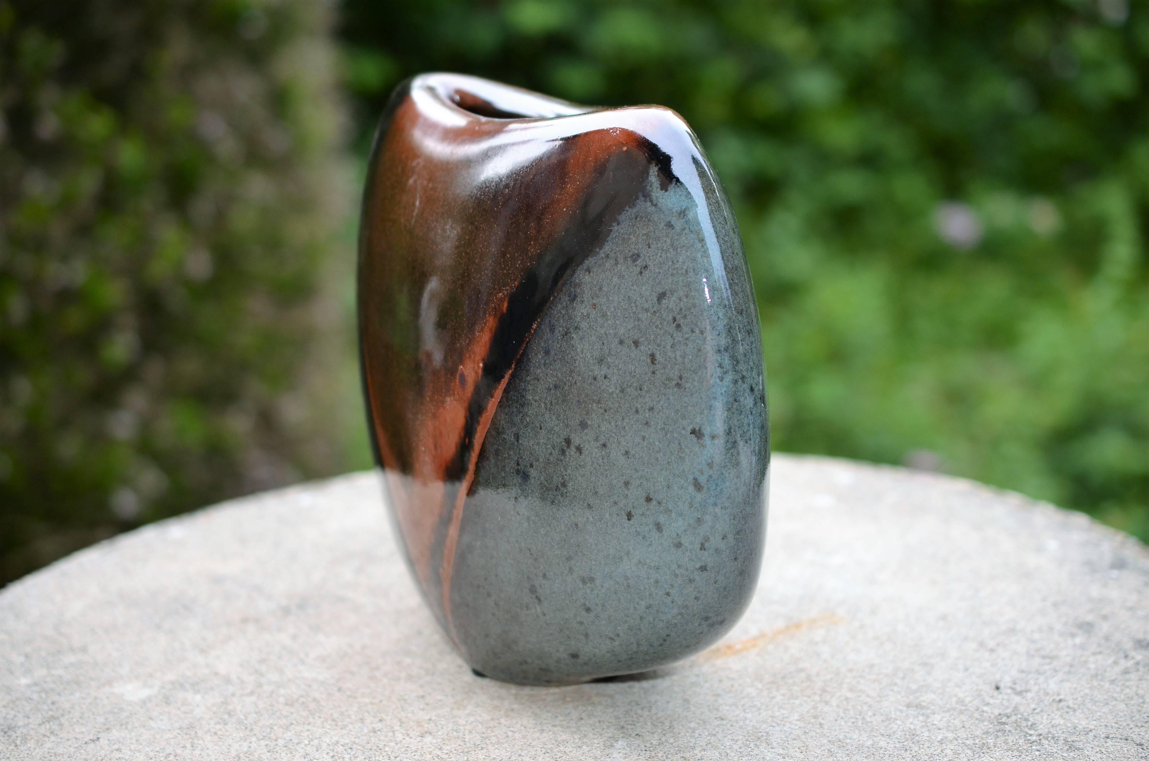 Gotlind Weigel, Stoneware Vase Lentil In Excellent Condition For Sale In Grenoble, FR