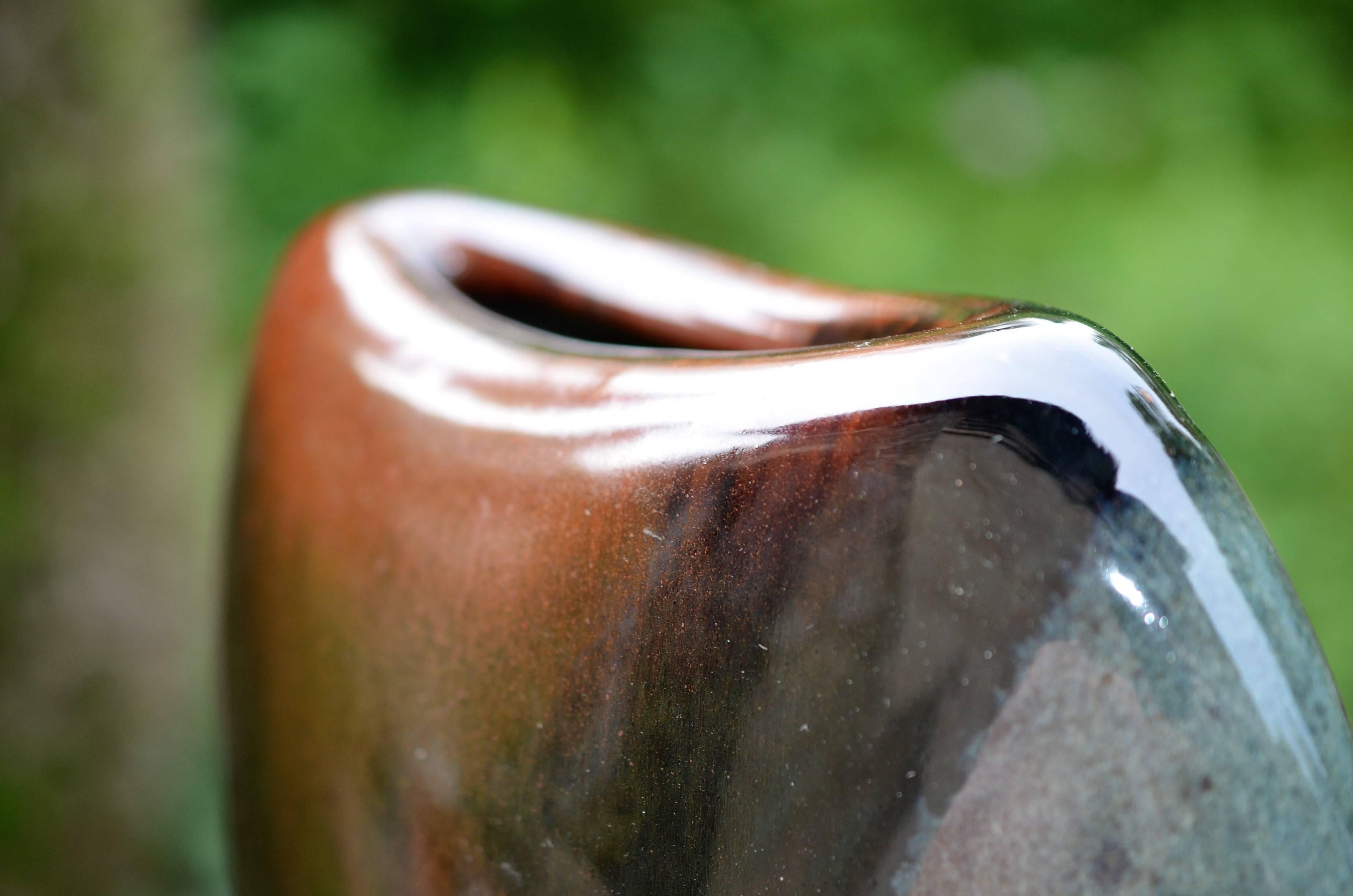 Late 20th Century Gotlind Weigel, Stoneware Vase Lentil For Sale