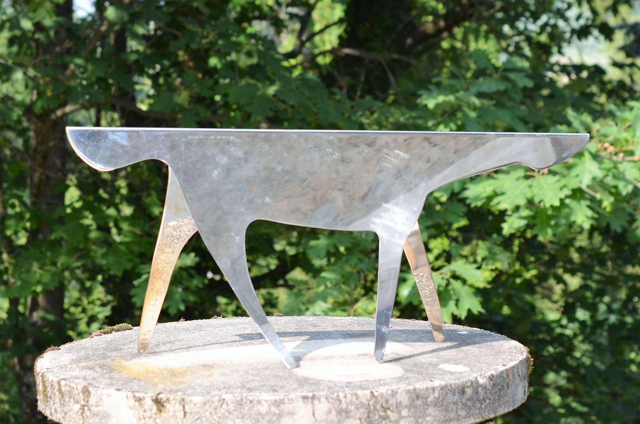 Silver Plated 'Cavallo' Horse Lino Sabattini Designed by Gio Ponti, 1978 For Sale 1