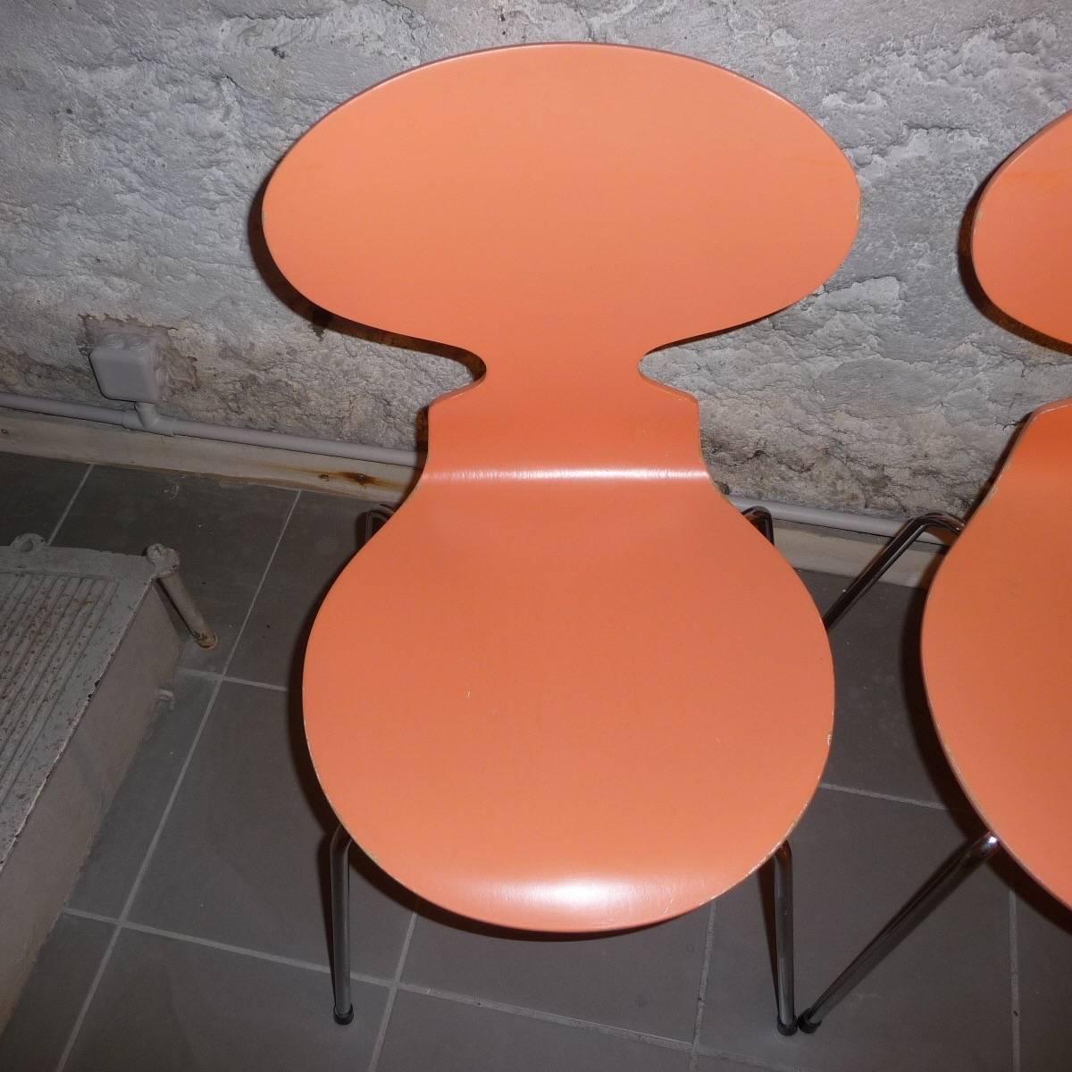 Set of Four Ant Chairs, Designed by Arne Jacobsen, Model with Four Legs FH3101 For Sale 3