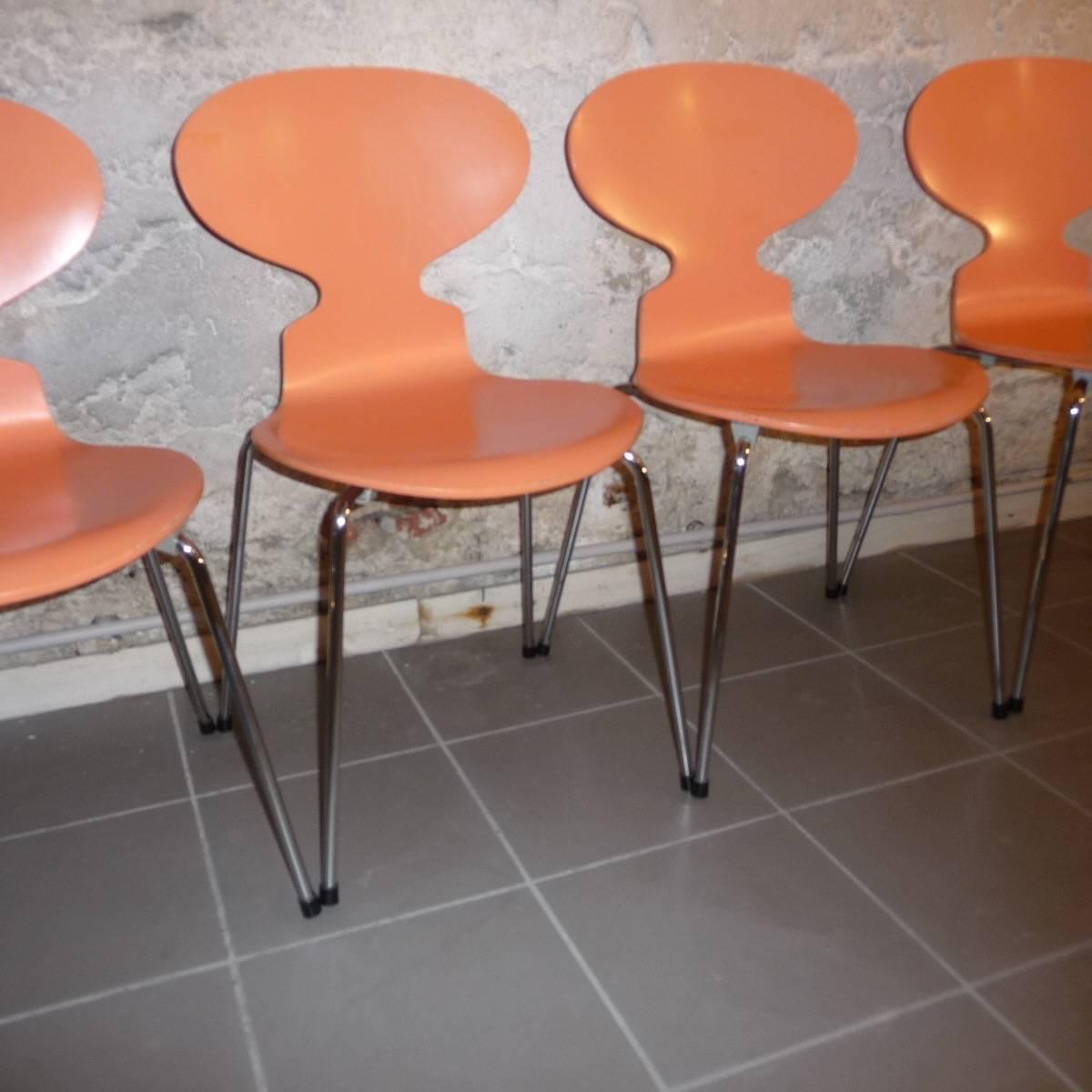 Set of Four Ant Chairs, Designed by Arne Jacobsen, Model with Four Legs FH3101 For Sale 2