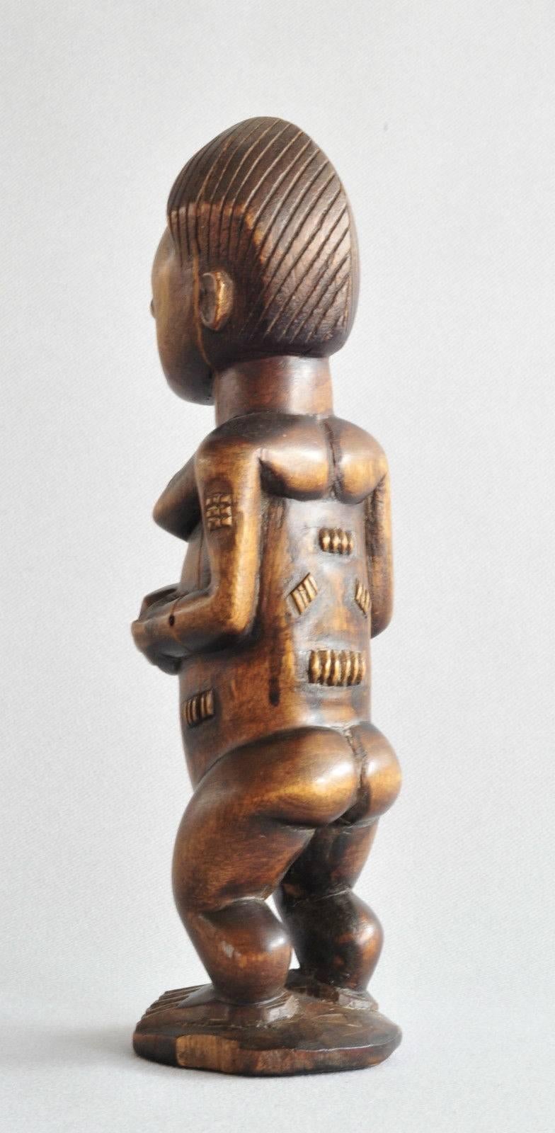 Mid-20th Century Baoule Sculpture Blolo Bla Ivory Coast, Art Primitive, 1960s For Sale