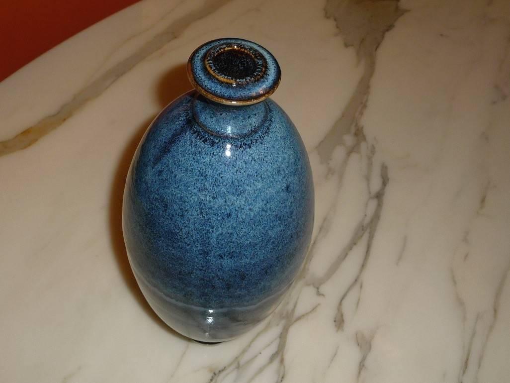 Enameled Daniel de Montmollin, Ovoid Vase