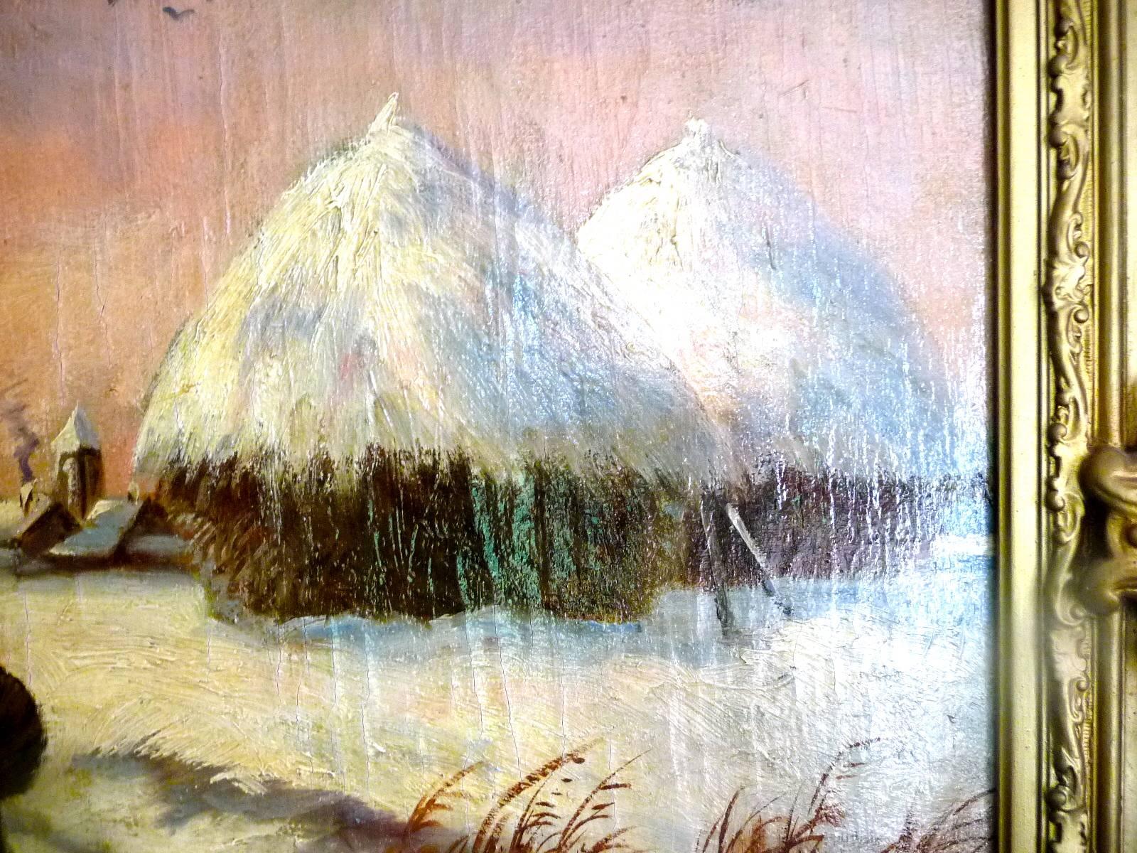 19th Century Landscape of the Alps by Theodore Levigne For Sale 3