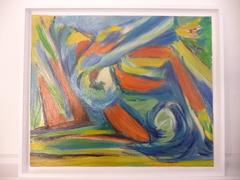 Marie Louise Garnavault French Modernist Abstract Landscape Oil Painting