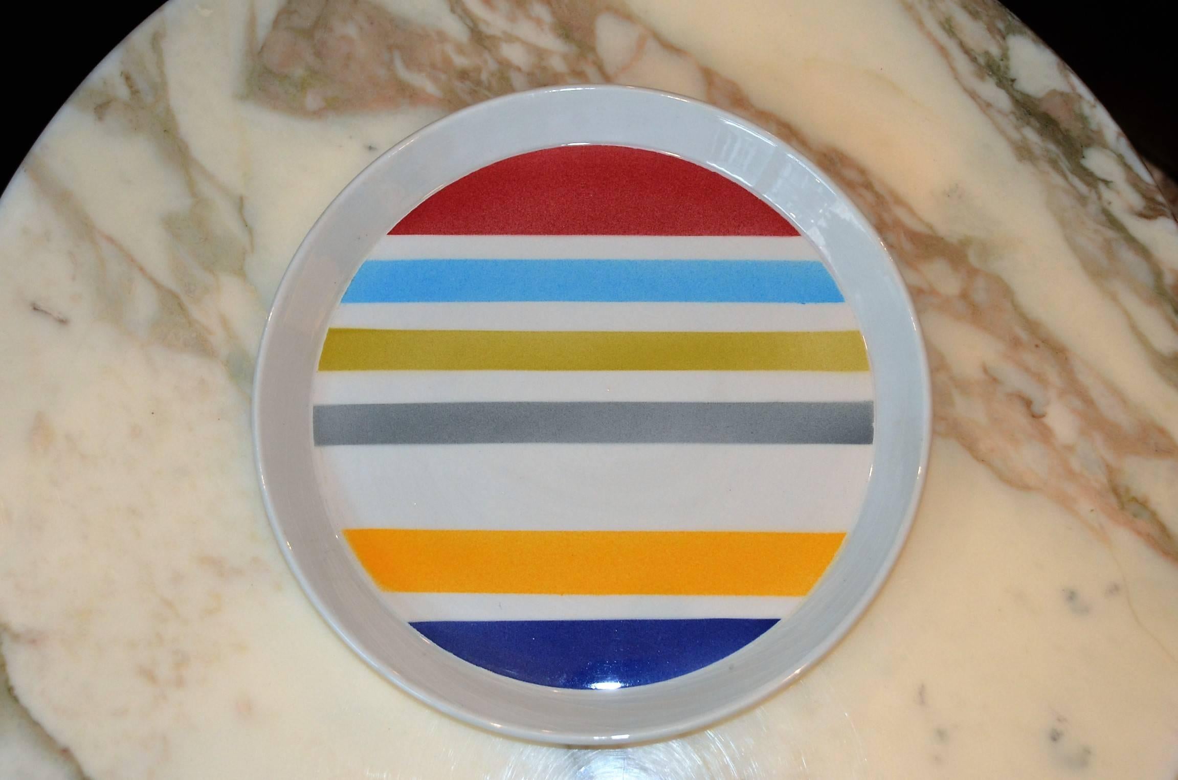 Modernist Colorful Plate Designed by Gio Ponti, Italy, 1960s 2