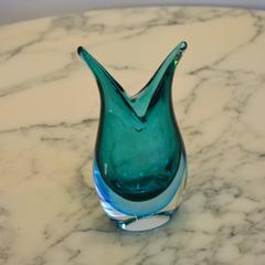 Maurizio Toso Borella, Murano Sommerso Free-Form Vase, 1980s