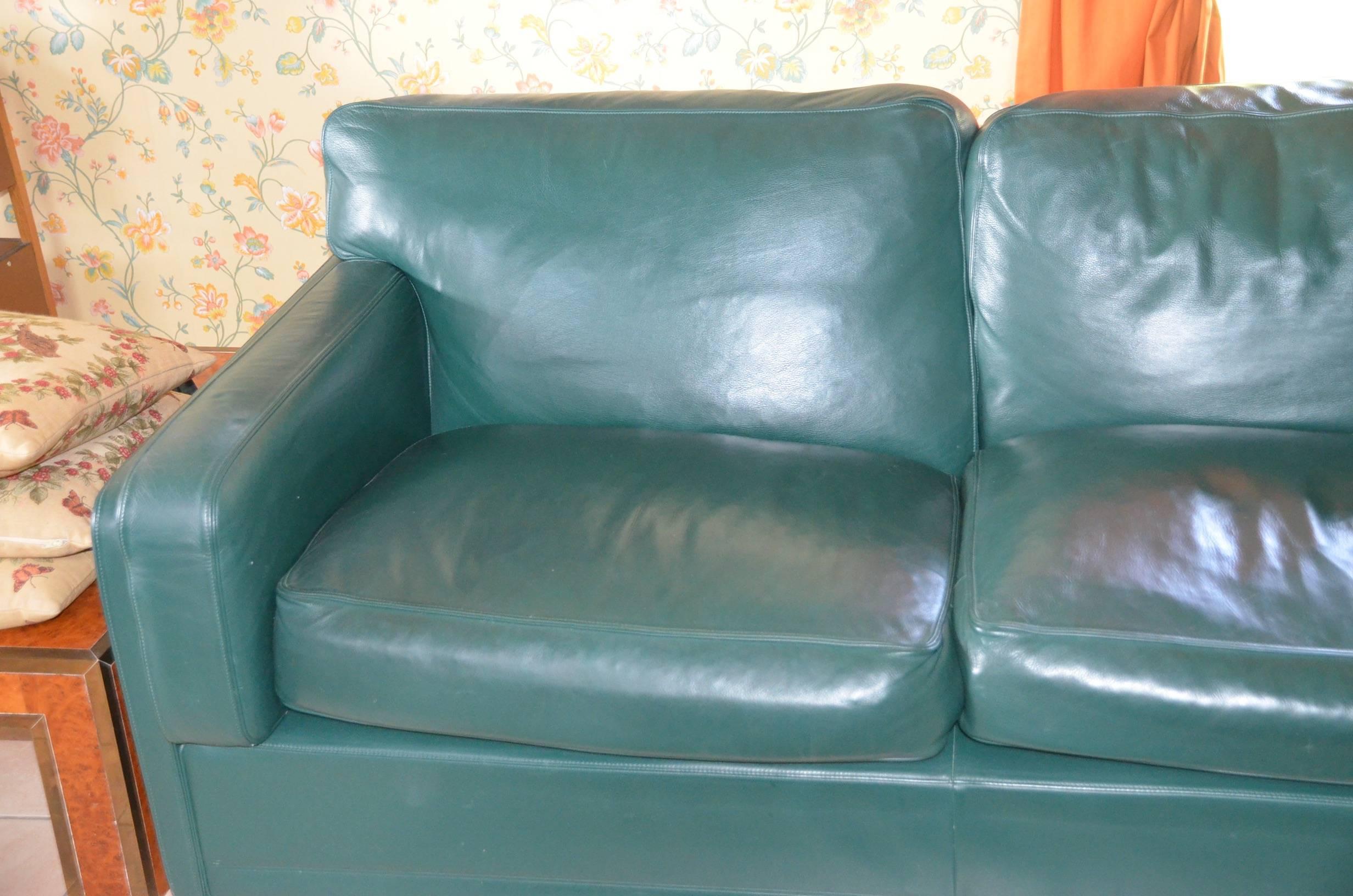 20th Century Three-Seat Leather Sofa 'Socrate' by Poltrona Frau, Italy