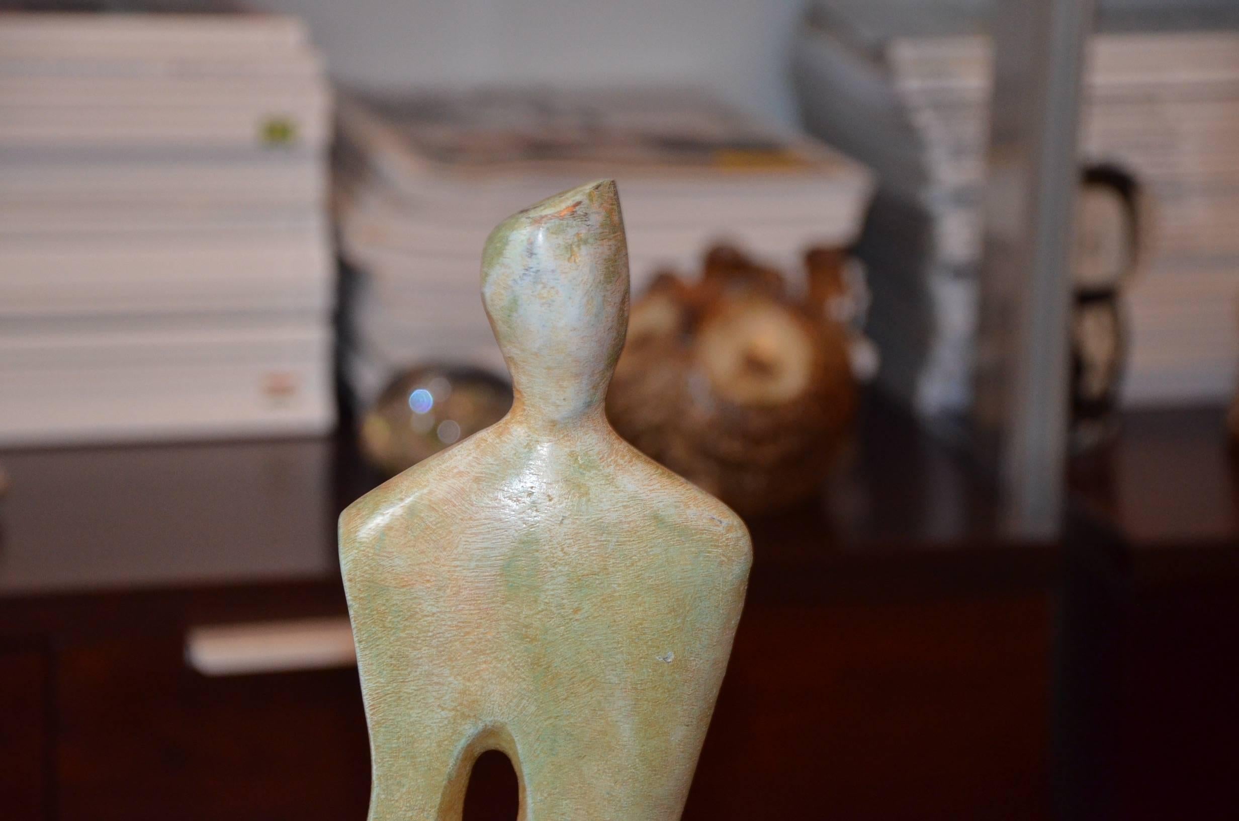 Paolo Ambrosio Man Sculpture in Bronze, Unique and Signed, Italy, 1970s In Excellent Condition For Sale In Grenoble, FR
