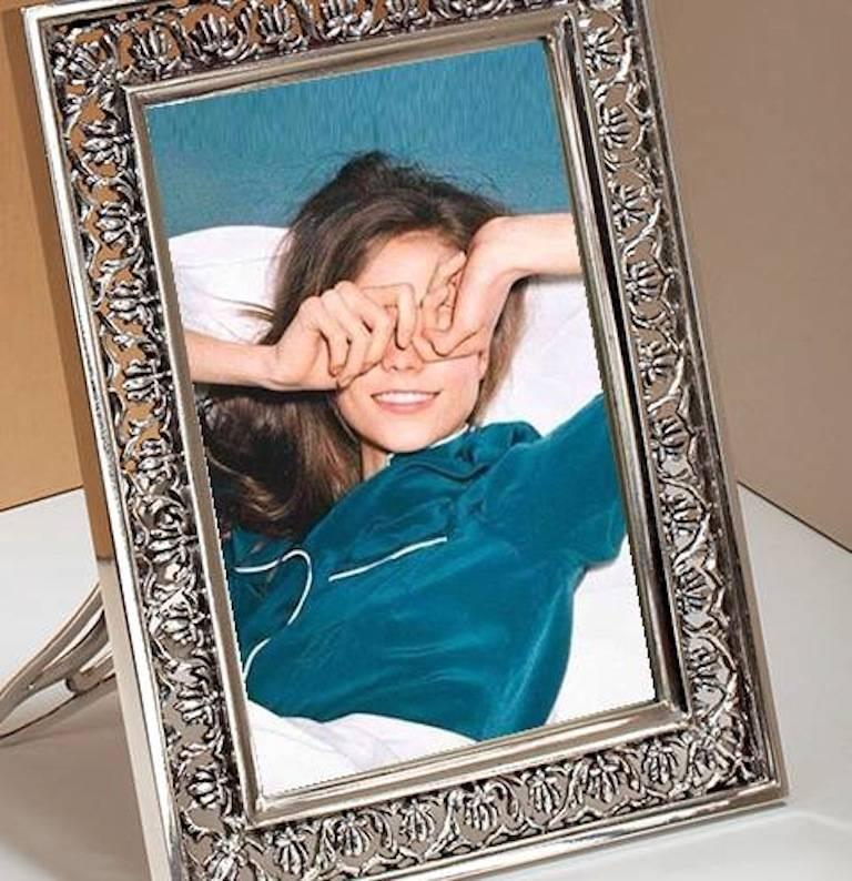 Italienischer italienischer Fotorahmen Silber handgefertigt, zertifiziert im Angebot 4