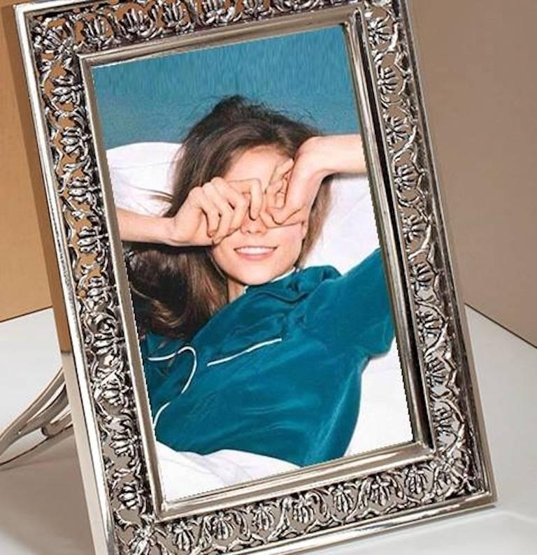 ITALIAN Photo Frame Silver Handmade , Trust  For Sale 2